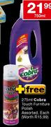 2 x Cobra Natural Essence Floor Cleaner-750ml