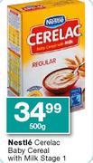 Nestle Cerelac Baby Cereal With Milk Stage 1-500G