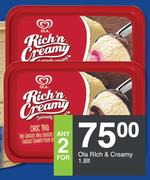 Ola Rich & Creamy-For Any 2 x 1.8Ltr