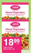 Save Frozen Mixed Veg-1Kg Each