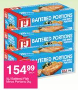 I&J Battered Fish Mince Portions-2Kg Each