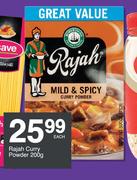 Rajah Curry Powder-200g Each