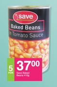 Save Baked Beans-For 5 x 410g