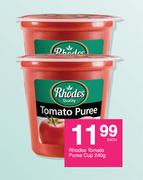 Rhodes Tomato Puree Cup-240g Each