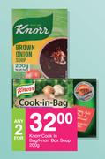 Knorr Cook In Bag/ Knorr Box Soup-For Any 2 x 200g