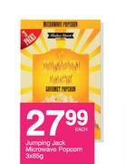 Jumping Jack Microwavve Popcorn-3 x 85g Each