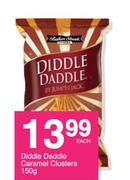 Diddle Daddle Caramel Clusters-150g Each