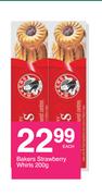 Bakers Strawberry Whirls-200g Each
