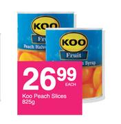 Koo Peach Slices-825g Each