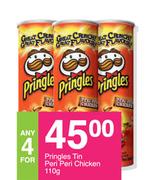Pringles Tin Peri Peri Chicken-For Any 4 x 110g
