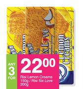 Risi Lemon Creams 150g/ Risi Six Love 200g-For Any 3
