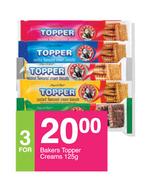 Bakers Topper Creams-For 3 x 125g