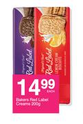 Bakers Red Label Creams-200g Each