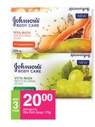 Johnson's Vita Rich Soap-For Any 3 x 175g
