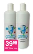 Alpha Kill Hand Sanitizer-500ml Each