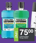 Listerine Base Range-For Any 2 x 500ml