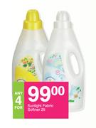 Sunlight Fabric Softener-For Any 4 x 2Ltr
