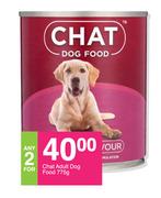 Chat Adult Dog Food-For Any 2 x 775g