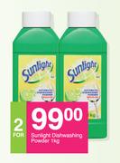Sunlight Dishwashing Powder-For 2 x 1kg
