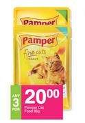 Pamper Cat Food-For Any 3 x 85g