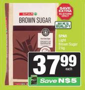 Spar Light Brown Sugar-2Kg