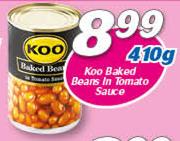 Koo Baked Beans In Tomato Sauce-410g