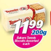 Bakers Tennis Biscuits Assorted-200g Each