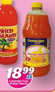 Cambridge Food Orange Squash-2Ltr