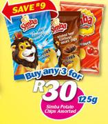 Simba Potato Chips Assorted-3 x 125g