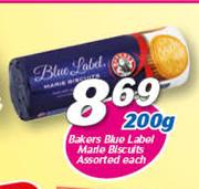 Bakers Blue Label Marie Biscuits Assorted-200g Each