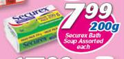 Securex Bath Soap Assorted-200g Each