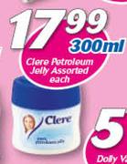 Clere Petroleum Jelly Assorted-300ml Each