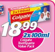 Colgate Toothpaste Value Pack-2 x 100ml