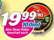 Kiwi Shoe Polish Assorted-100ml Each