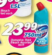 Domestos Thick Bleach Assorted-750ml Each