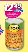Koo Mixed Vegetable Curry Assorted-410g