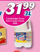 Cmabridge Food Full Cream Fresh Milk-3L