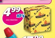 Lion Matches-10's