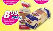 Albany Superior Brown/White Bread-700g Each