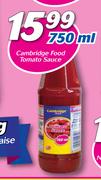 Cambridge Food Tomato Sauce-750ml