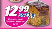 Eezee Instant Noodles Assorted-5 x 73g Each