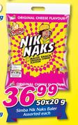 Simba Niks Baler-50x20g Each