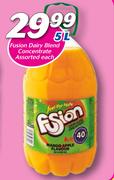 Fusion Dairy Blend Concentrate-5Ltr Each