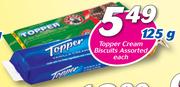 Topper Cream Biscuits-125g Each