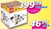 Hart 10 Piece J7 Polished Pot Set