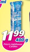Price’s Lighthouse Candles-400g