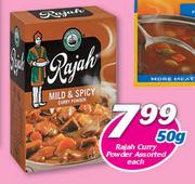 Rajah Curry Powder Assorted-50gm