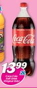 Coca-Cola Soft Drink Original Only-2Ltr