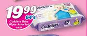 Cuddlers Baby Wipes Assorted-64's Each