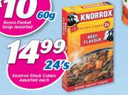 Knorrox Stock Cubes Assorted-24's Each